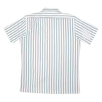 Mens Shirt White 90s Striped L