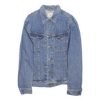 LEE Mens Blue Denim Jacket M Cotton Blend Button Closure Classic Fit Casual