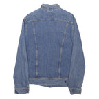 LEE Mens Blue Denim Jacket M Cotton Blend Button Closure Classic Fit Casual