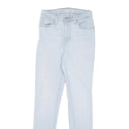 LEVI'S Womens Jeans Light Blue Regular Skinny Denim W27 L30 Classic Fit Zip