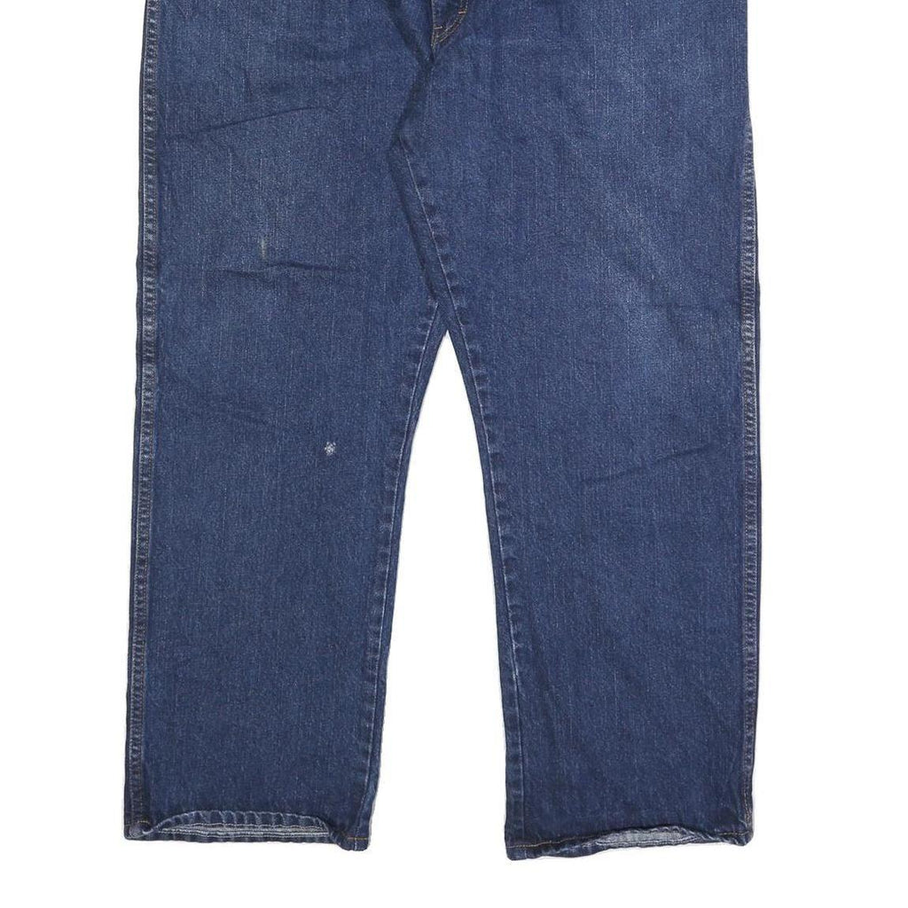 DICKIES Mens Regular Fit Blue Denim Jeans W42 L30 Classic Zip Cotton