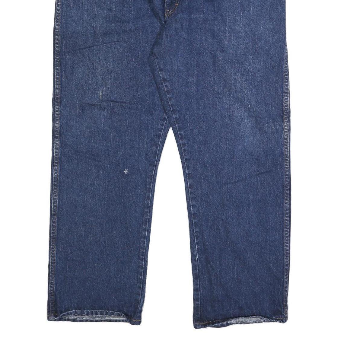 DICKIES Mens Regular Fit Blue Denim Jeans W42 L30 Classic Zip Cotton