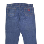 DICKIES Mens Regular Fit Blue Denim Jeans W42 L30 Classic Zip Cotton