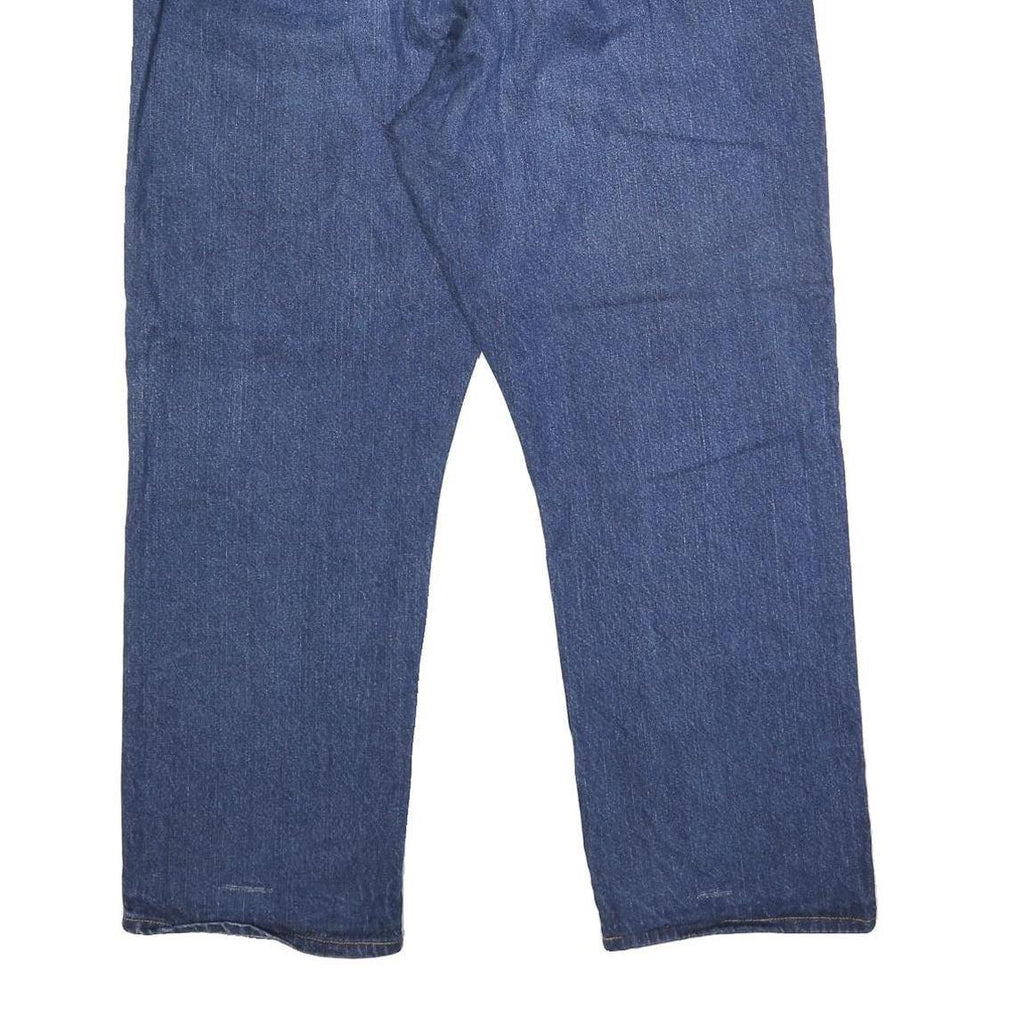 DICKIES Mens Regular Fit Blue Denim Jeans W42 L30 Classic Zip Cotton