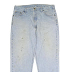 CARHARTT Mens Jeans Blue Regular Straight Denim Light W34 L29 Workwear