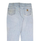 CARHARTT Mens Jeans Blue Regular Straight Denim Light W34 L29 Workwear