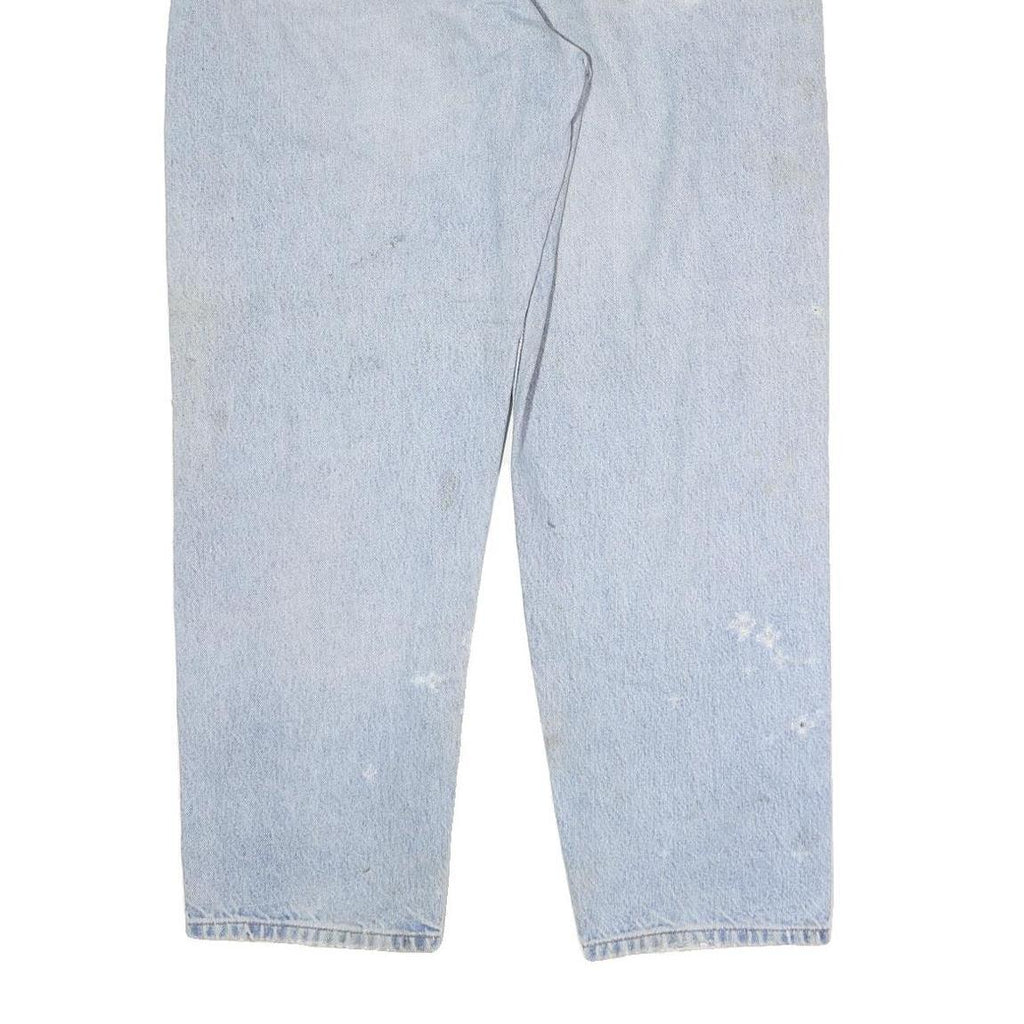 CARHARTT Mens Jeans Blue Regular Straight Denim Light W34 L29 Workwear