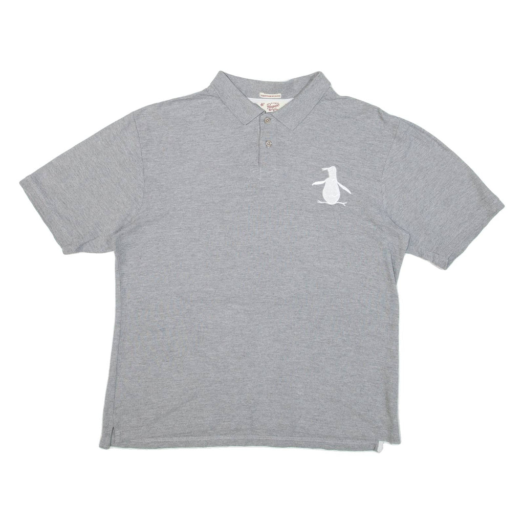 PENGUIN Heritage Slim Fit Mens Polo Shirt Grey L