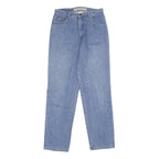 JOHN F GEE Womens Classic Blue Denim Jeans W28 L34 Zip Pocket Straight Fit