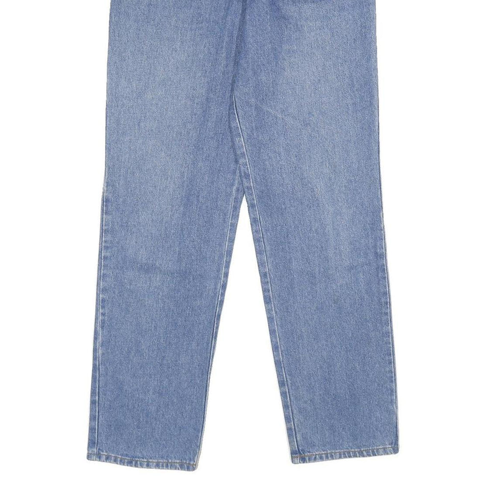 JOHN F GEE Womens Classic Blue Denim Jeans W28 L34 Zip Pocket Straight Fit