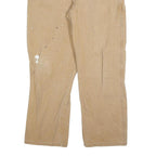 DICKIES Mens Relaxed Beige Denim Casual W38 L30 Paint Splatter Workwear Jeans