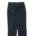 LORENZO Womens Jeans Black Regular Straight 90s W28 L30