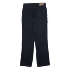 LORENZO Womens Jeans Black Regular Straight 90s W28 L30