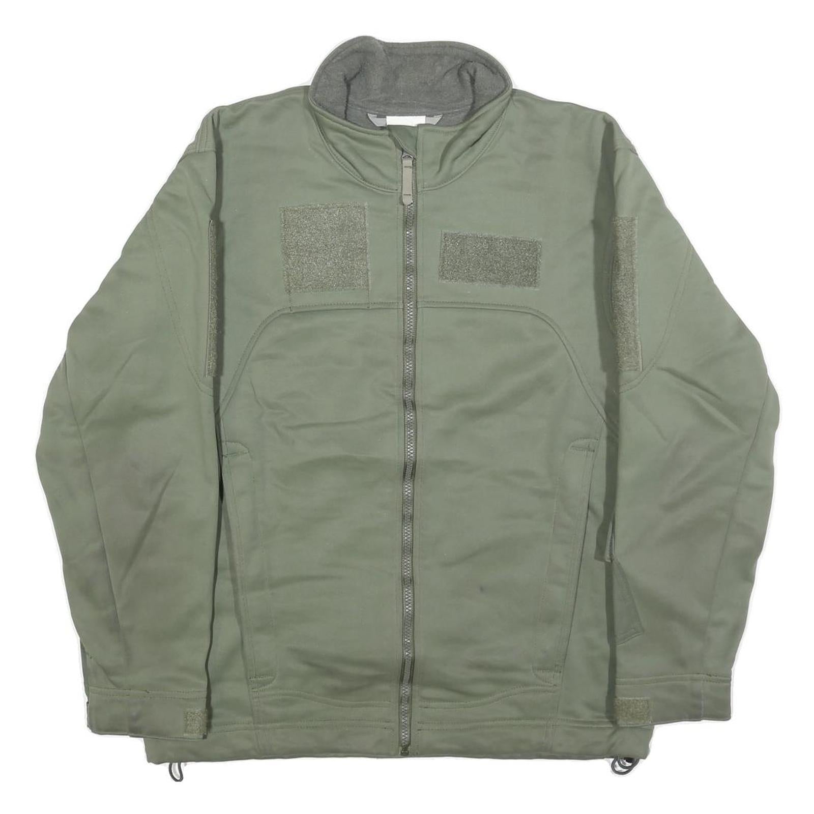 MAS SUF Mens Green Synthetic Zip Jacket S Tactical Military Style Functional