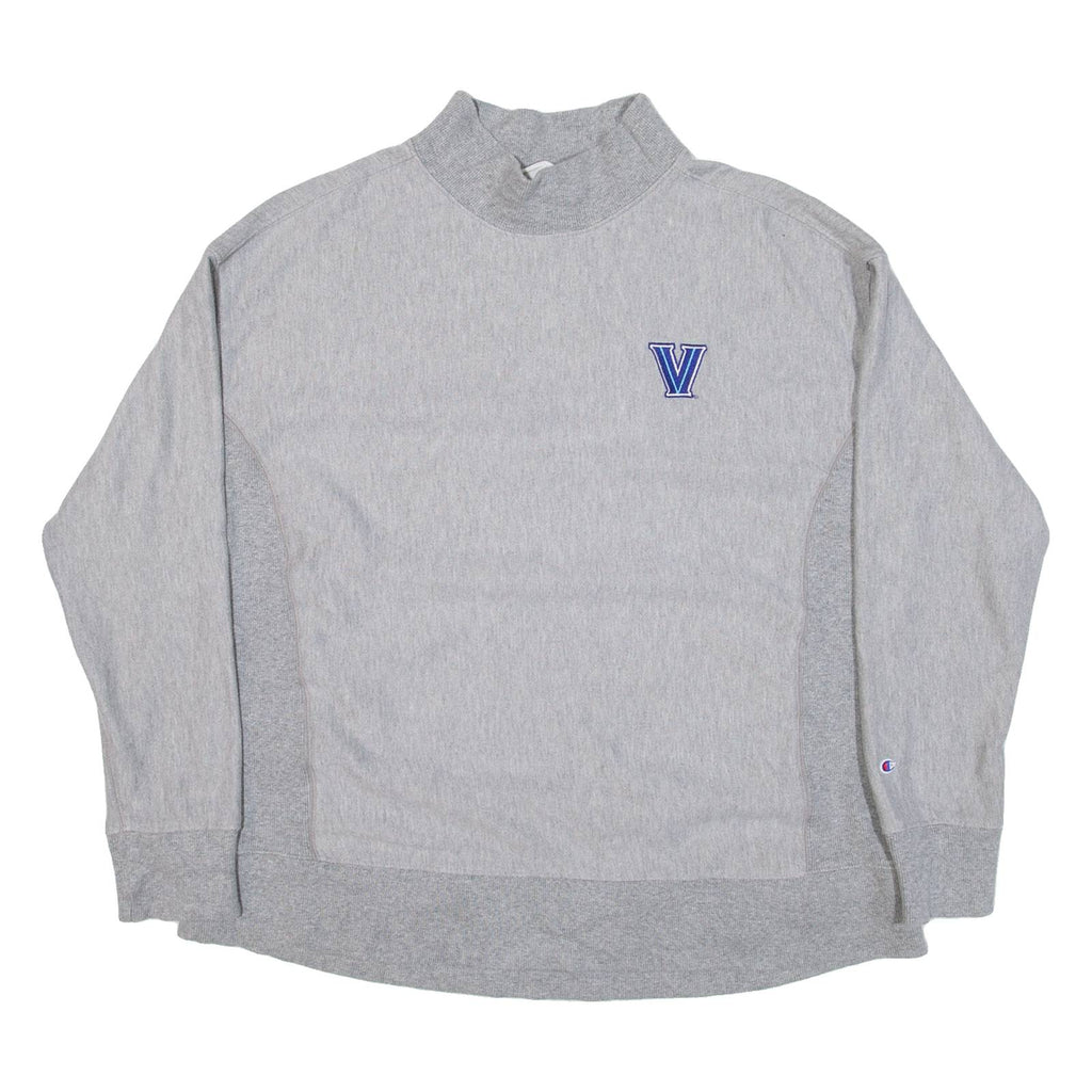 CHAMPION REVERSE WEAVE Womens Sweatshirt Grey High Neck USA L