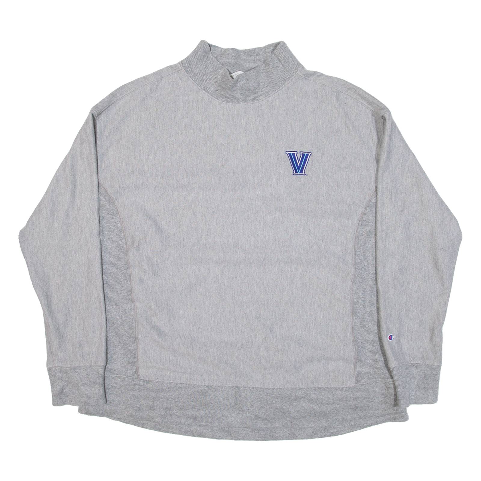CHAMPION REVERSE WEAVE Womens Sweatshirt Grey High Neck USA L