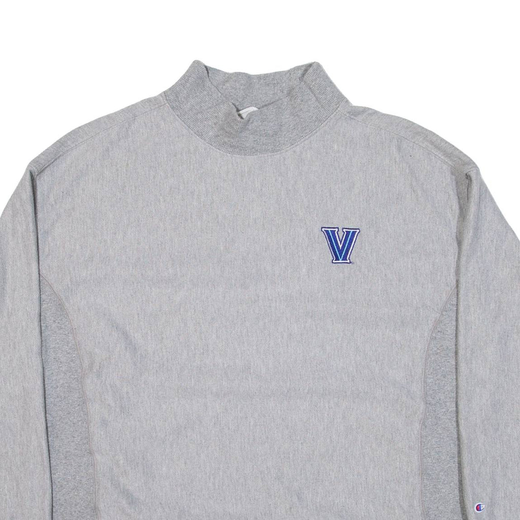 CHAMPION REVERSE WEAVE Womens Sweatshirt Grey High Neck USA L