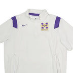 NIKE Mens White & Purple Golden Bears Football 1/4 Zip XL Sweatshirt
