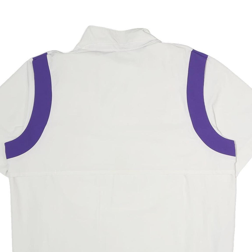 NIKE Mens White & Purple Golden Bears Football 1/4 Zip XL Sweatshirt