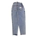 Girls Blue Regular Fit Denim Light Wash Jeans W20 L26 Roller Skate Print