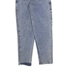 Girls Blue Regular Fit Denim Light Wash Jeans W20 L26 Roller Skate Print