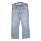 LEVI'S 501 Mens Jeans Blue Regular Straight Denim Light W32 L26 Classic Fit