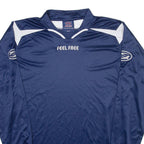 FEEL FREE Mens Jersey Blue Long Sleeve V-Neck L