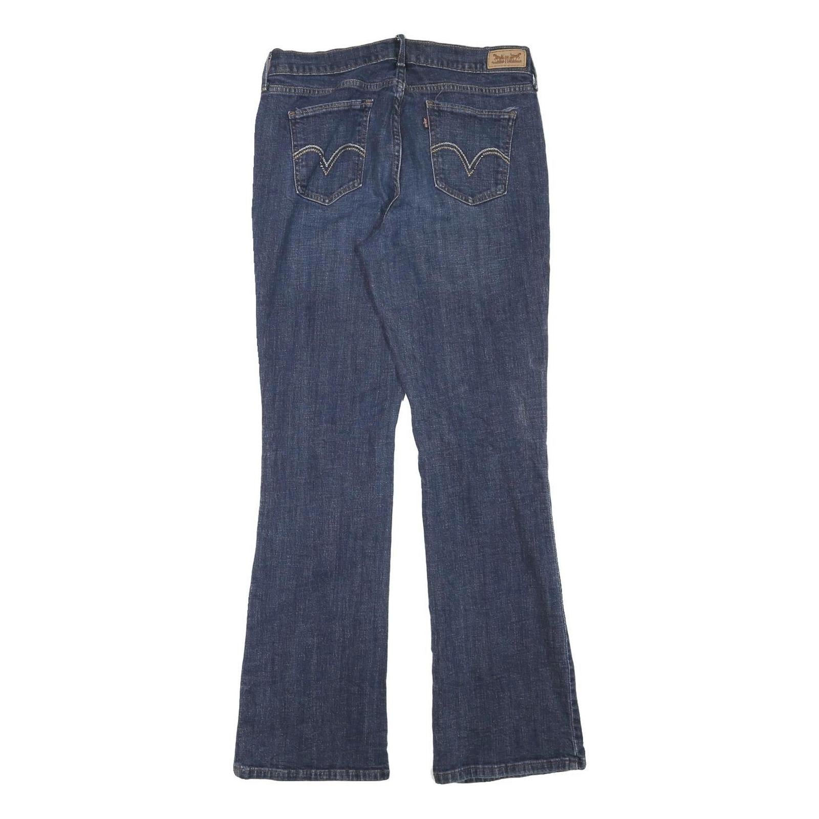 LEVI'S Womens Regular Blue Denim Straight Jeans W30 L32 Classic Cotton Blend Zip