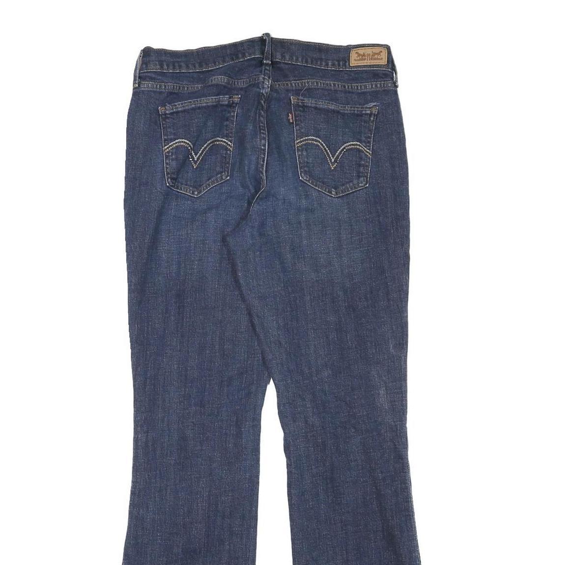 LEVI'S Womens Regular Blue Denim Straight Jeans W30 L32 Classic Cotton Blend Zip