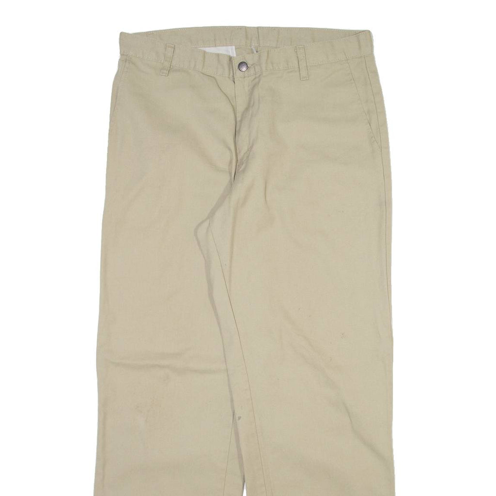 DICKIES Mens Trousers Beige Regular Straight W34 L32