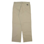 DICKIES Mens Trousers Beige Regular Straight W34 L32