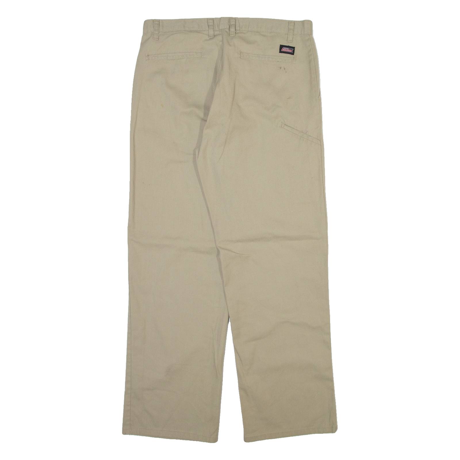 DICKIES Mens Trousers Beige Regular Straight W34 L32