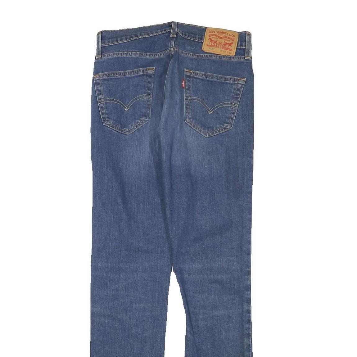 LEVI'S 511 Mens Slim Jeans Blue Denim W28 L31 Zip Classic Slim Fit Denim