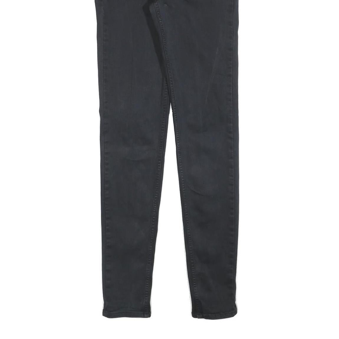 LEVI'S 710 Womens Jeans Black Slim Skinny Denim Medium W28 L32 Stretch