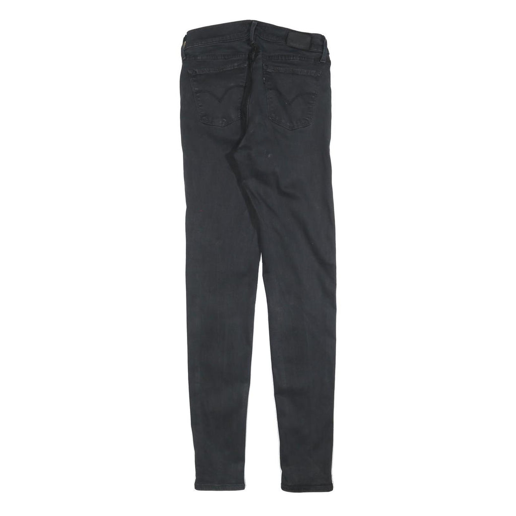 LEVI'S 710 Womens Jeans Black Slim Skinny Denim Medium W28 L32 Stretch