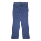 WRANGLER Womens Jeans Blue Regular Straight Denim W33 L32 Classic Cotton Blend