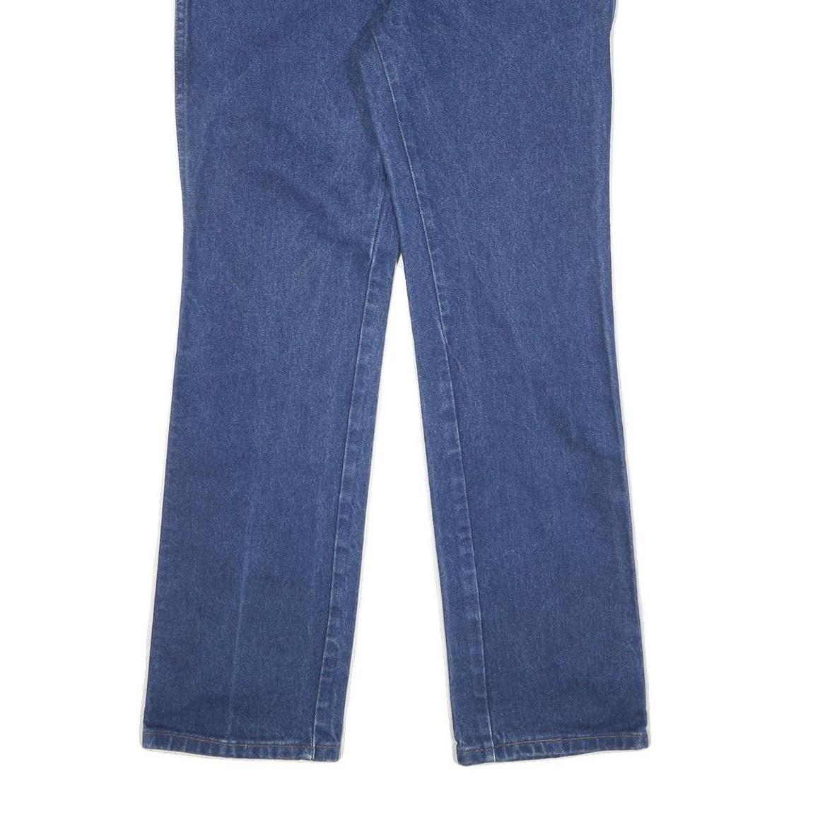 WRANGLER Womens Jeans Blue Regular Straight Denim W33 L32 Classic Cotton Blend