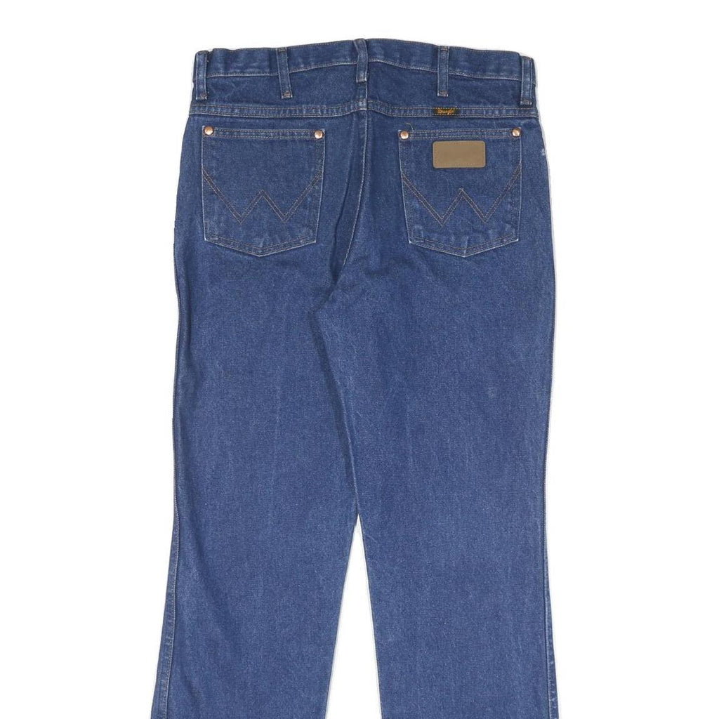 WRANGLER Womens Jeans Blue Regular Straight Denim W33 L32 Classic Cotton Blend