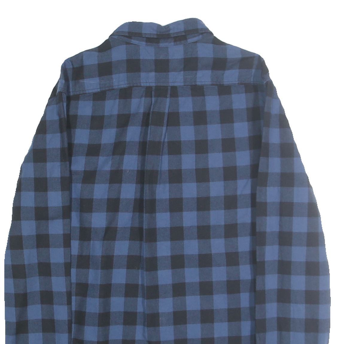 TIMBERLAND Mens Blue & Black Check Shirt M Casual Button-Down Long Sleeve Cotton