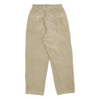 DKNY Womens Cotton Blend Beige Relaxed Tapered Trousers W24 L26 Casual Comfort