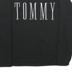 HILFIGER DENIM Mens Black Cotton Blend Crew Neck S Sweatshirt Casual Pullover