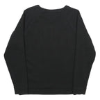 HILFIGER DENIM Mens Black Cotton Blend Crew Neck S Sweatshirt Casual Pullover