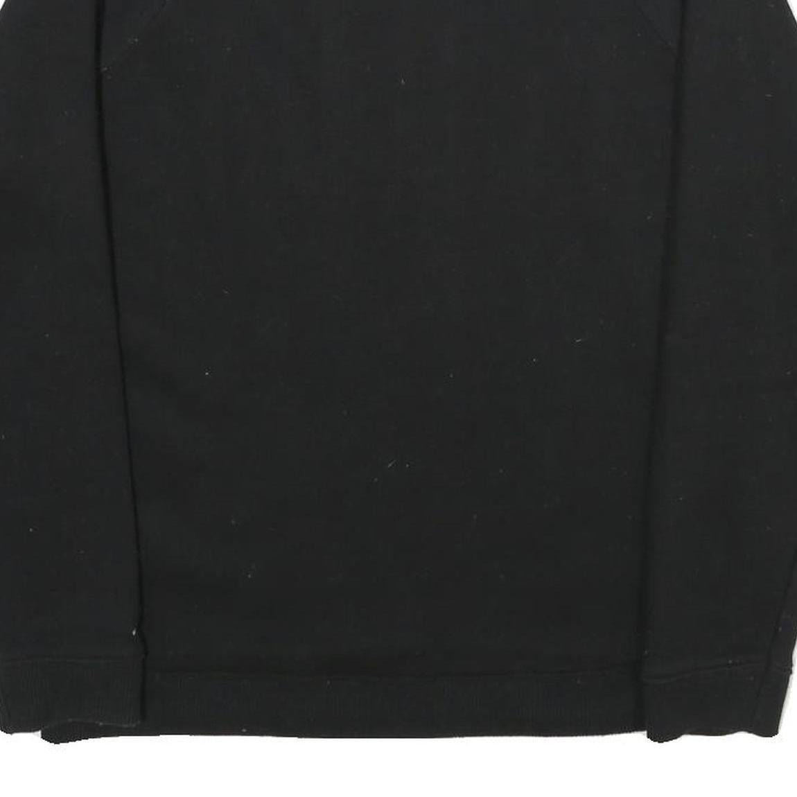 HILFIGER DENIM Mens Black Cotton Blend Crew Neck S Sweatshirt Casual Pullover