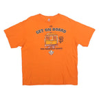 MAJESTIC Mens Orange San Francisco Giants Graphic T-Shirt XL Short Sleeve Crew