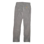 CARHARTT Mens Slim Grey Denim Slim Jeans W29 L32 Casual Everyday Wear