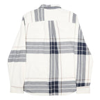 THE NORTH FACE Mens White & Grey Check Shirt S Casual Cotton Long Sleeve