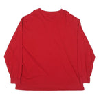 POLO RALPH LAUREN Mens Red Classic Long Sleeve V-Neck Cotton Blend 2XL T-Shirt