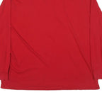 POLO RALPH LAUREN Mens Red Classic Long Sleeve V-Neck Cotton Blend 2XL T-Shirt