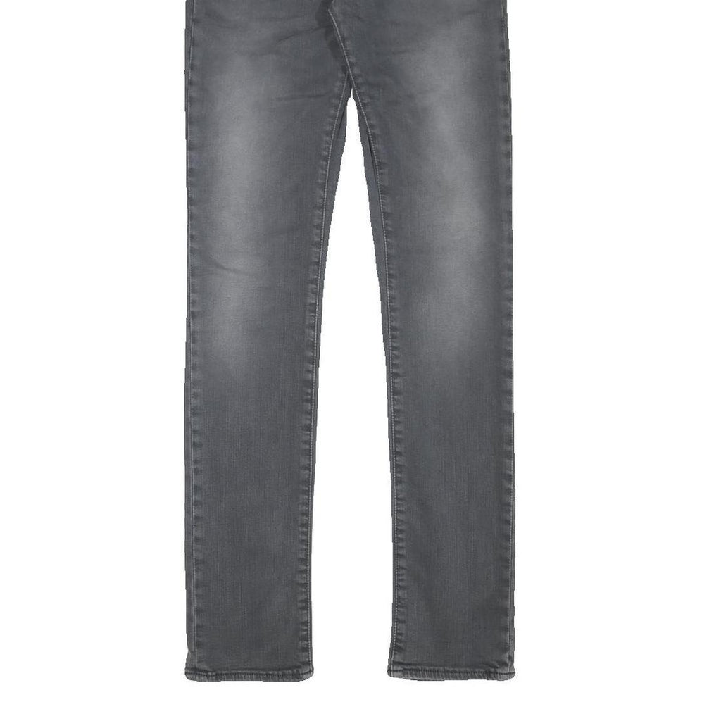 LEVI'S 510 Mens Slim Grey Denim Raw W30 L34 Slim Fit Zip Closing Jeans