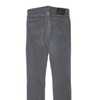 LEVI'S 510 Mens Slim Grey Denim Raw W30 L34 Slim Fit Zip Closing Jeans